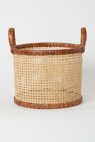 Rattan storage basket from H&M Home