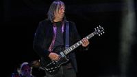 Bryan Bassett of Foghat plays a black SG on stage at the Kentucky State Fair 2026.