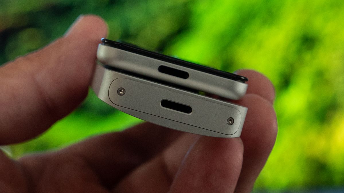 Remote controls from the 2017 and 2021 Apple TV 4K.