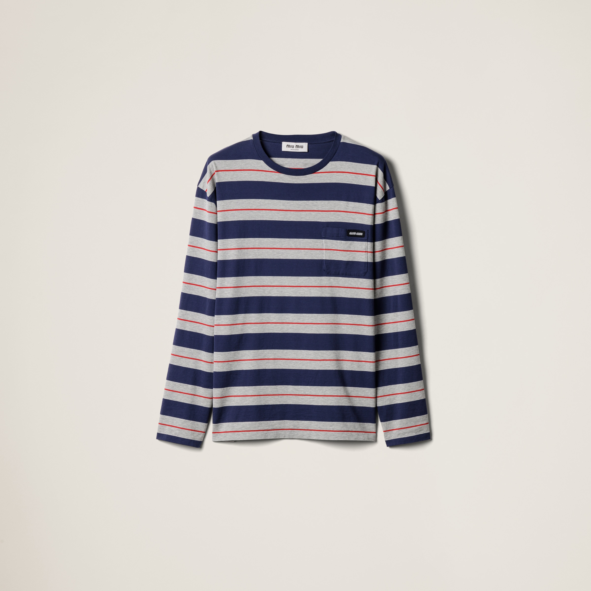 Long-Sleeved Cotton Jersey T-Shirt