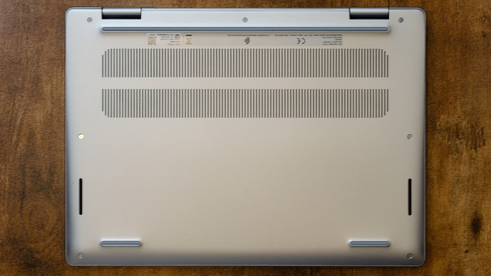The underside of the Dell 14 Plus
