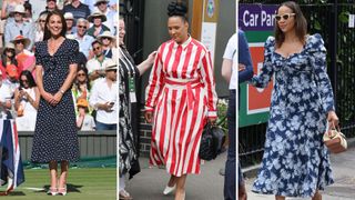 Princess of Wales, Golda Rosheuvel and Zawe Ashton at Wimbledon