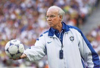 Brazil coach Mario Zagallo pictured during the 1998 World Cup in France.