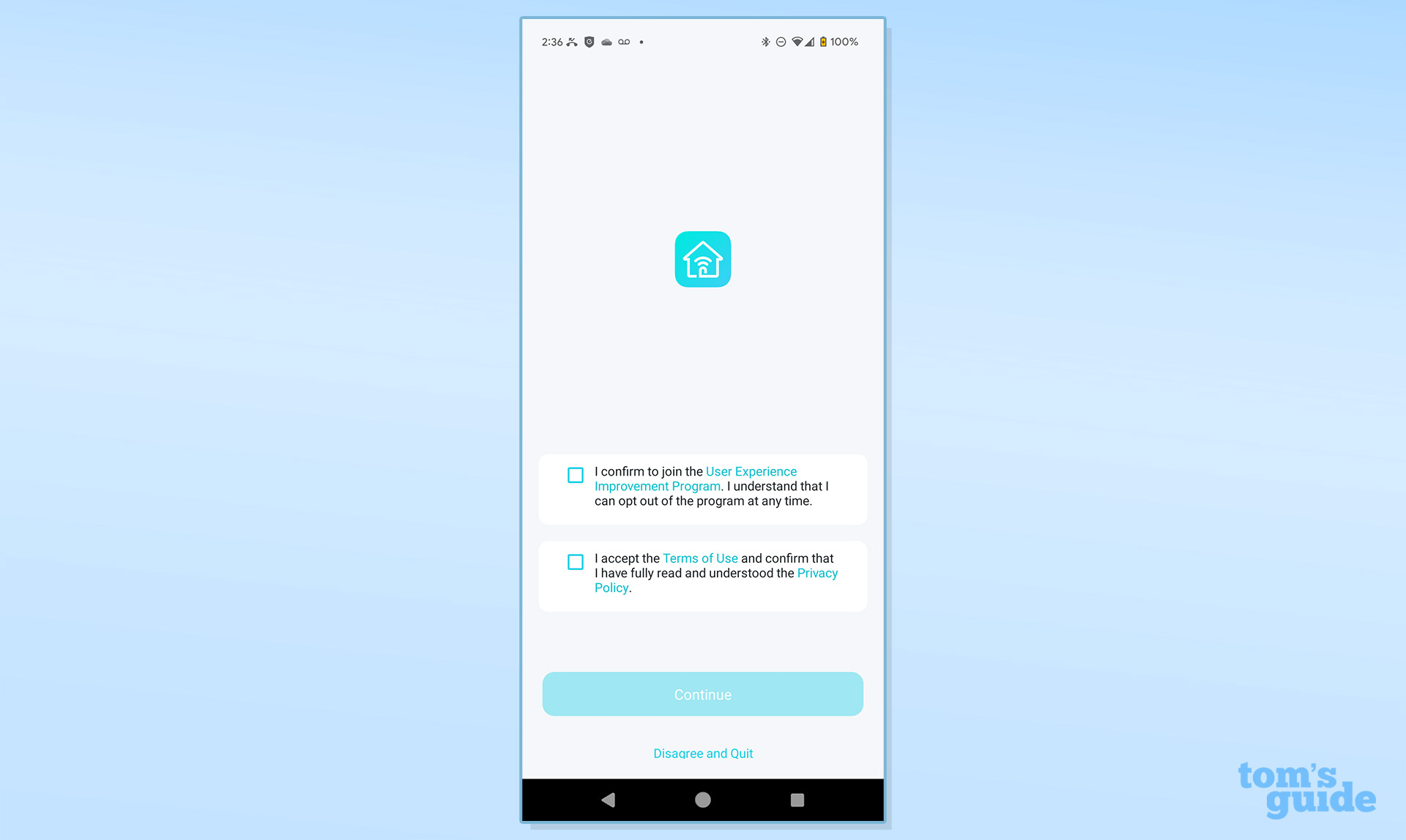 TP-LINK Archer BE3600 app screenshot