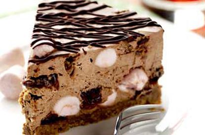 Chocolate rocky road cheesecake