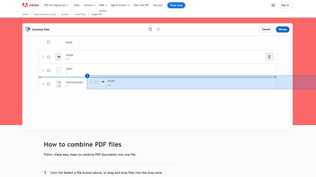How to combine PDFs — merge your files into one document for free ...