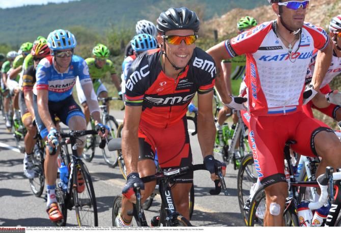 Philippe Gilbert (BMC) having fun