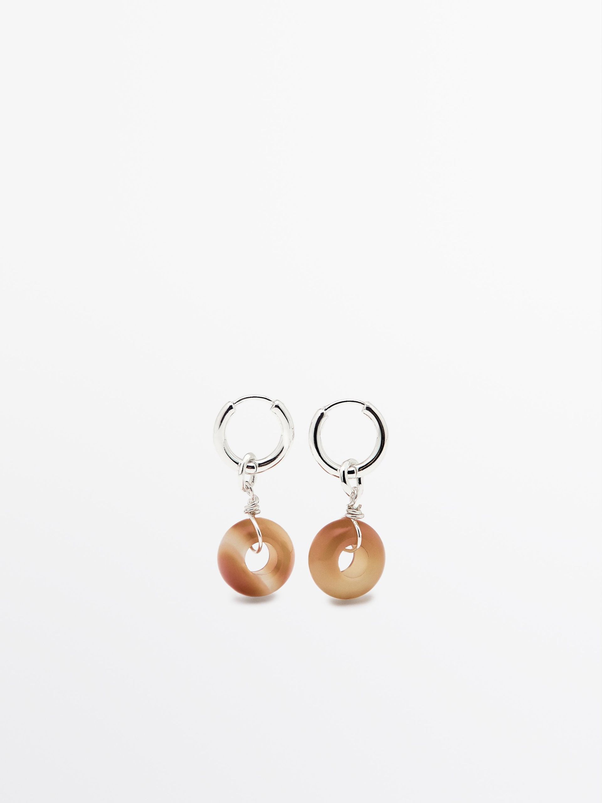 Stone Ring Earrings