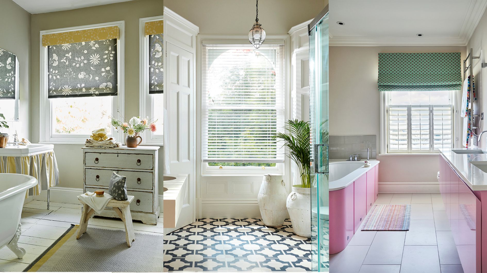Bathroom blind ideas: 10 beautiful ways to frame windows | Homes and ...