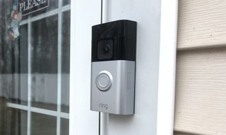 Ring Battery Doorbell Pro from side