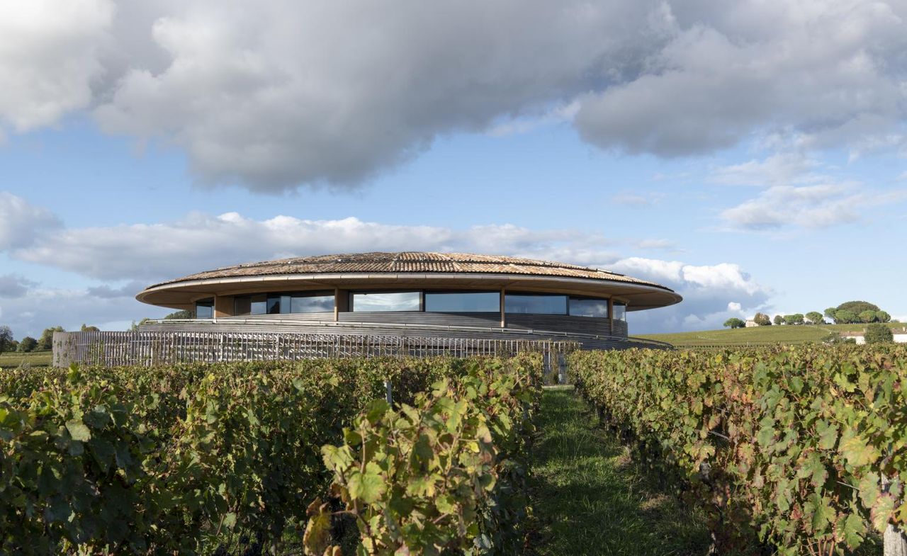 Hero exterior of Le Dome winery by Foster