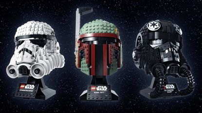 Star Wars helmets Lego sets.