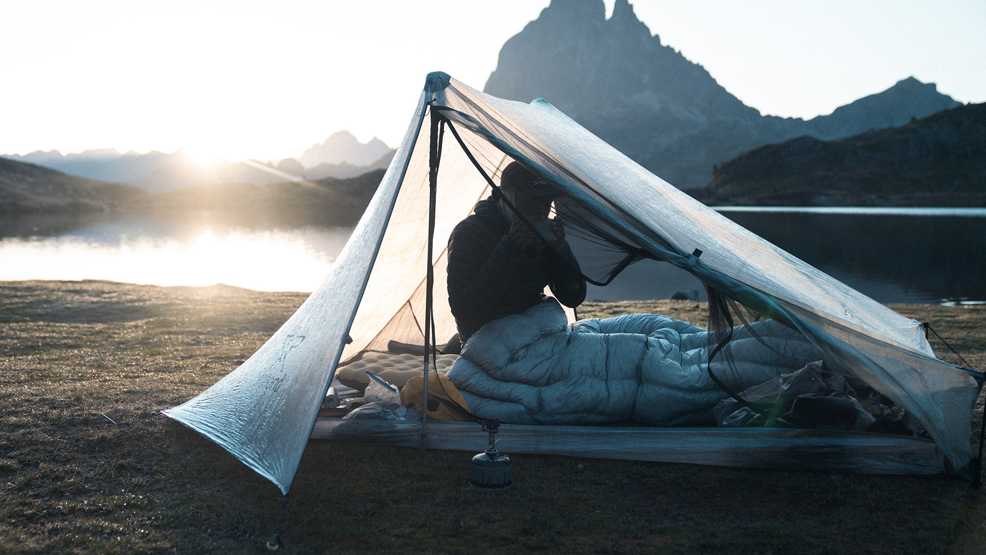 Simond Sprint Tarp Tent 2P in use