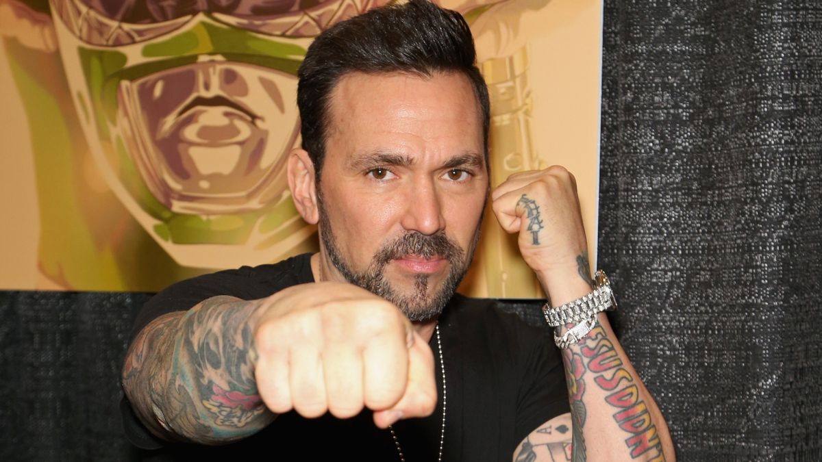 Jason David Frank throwing a martial arts pose