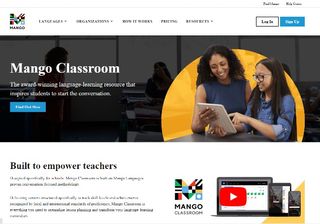 Mango Classroom homepage