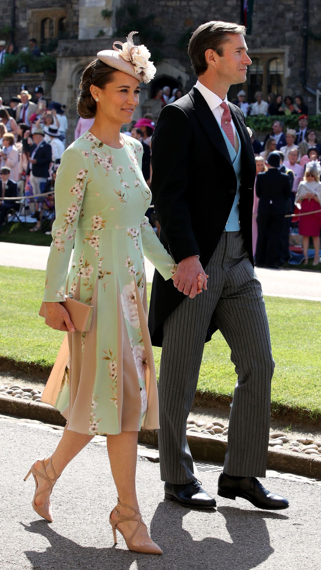 Pippa Middleton and James Matthews arrive for Meghan and Harry's wedding