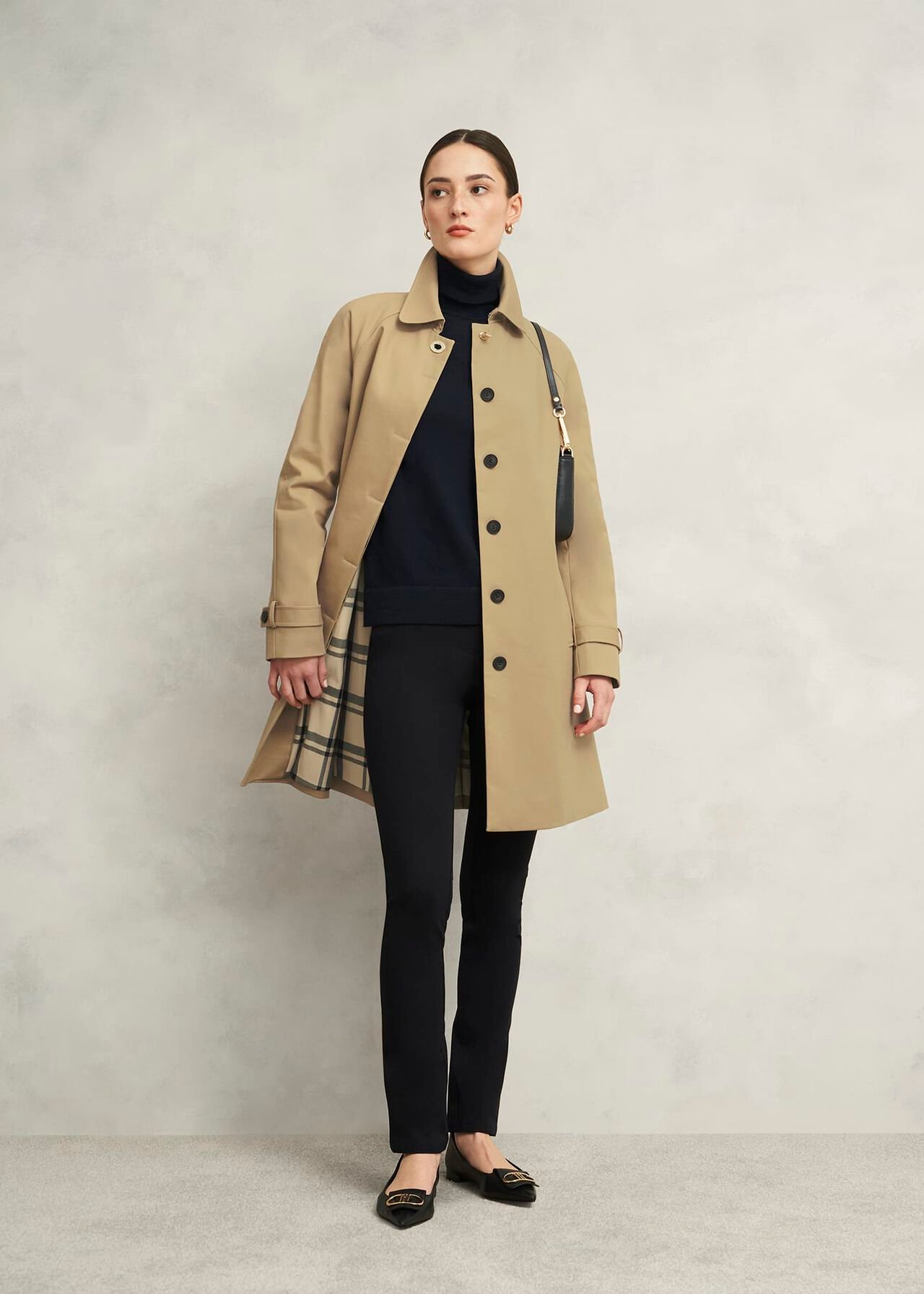 Petite Vivienne Chuveiro Resistente a Trench Coat