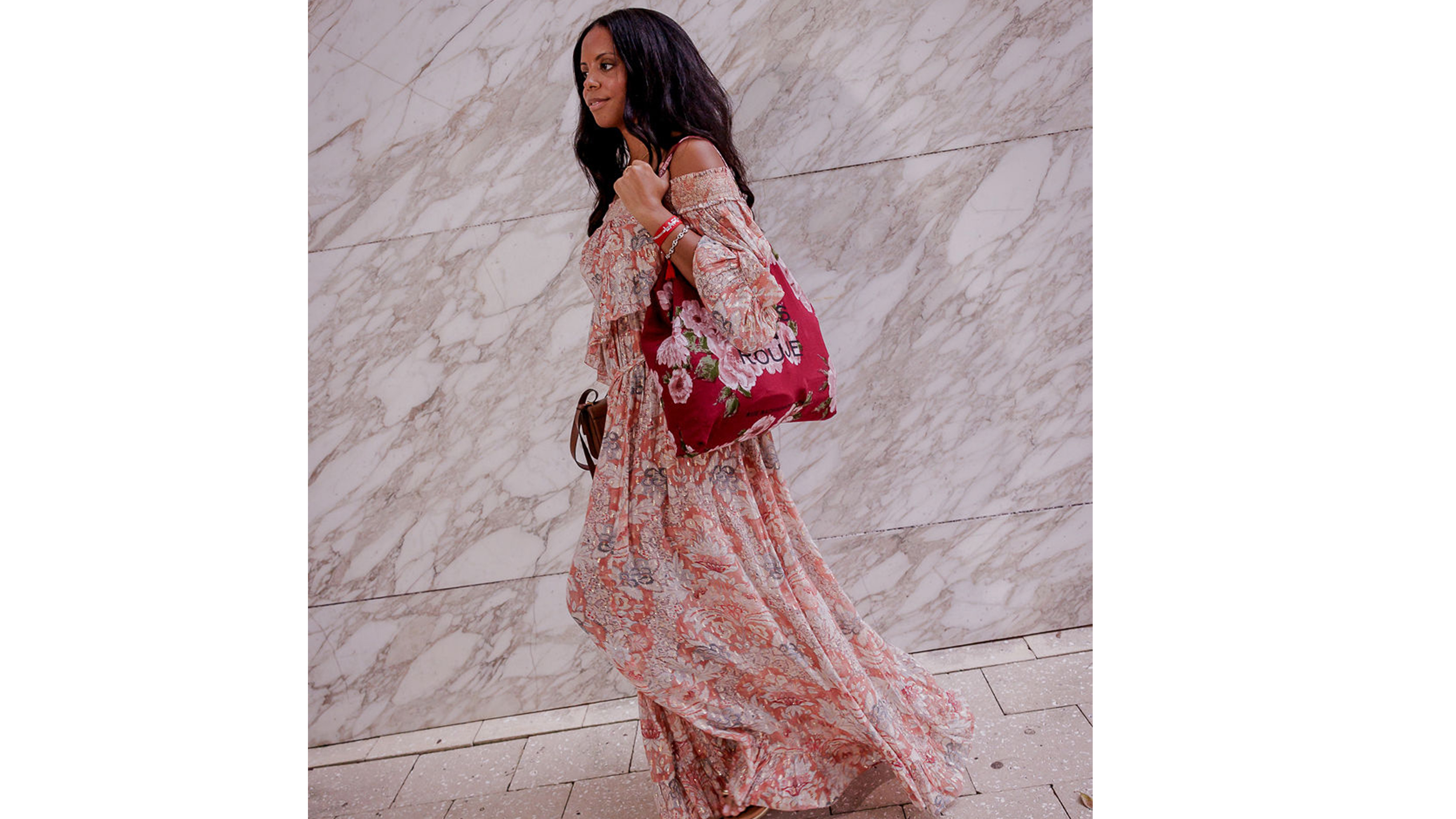 Sierra Mayhew attending the Latin American Fashion Summit.