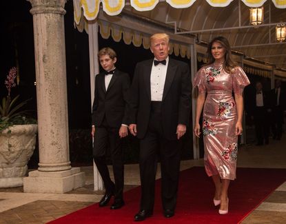 President Trump and family at Mar-a-Lago.