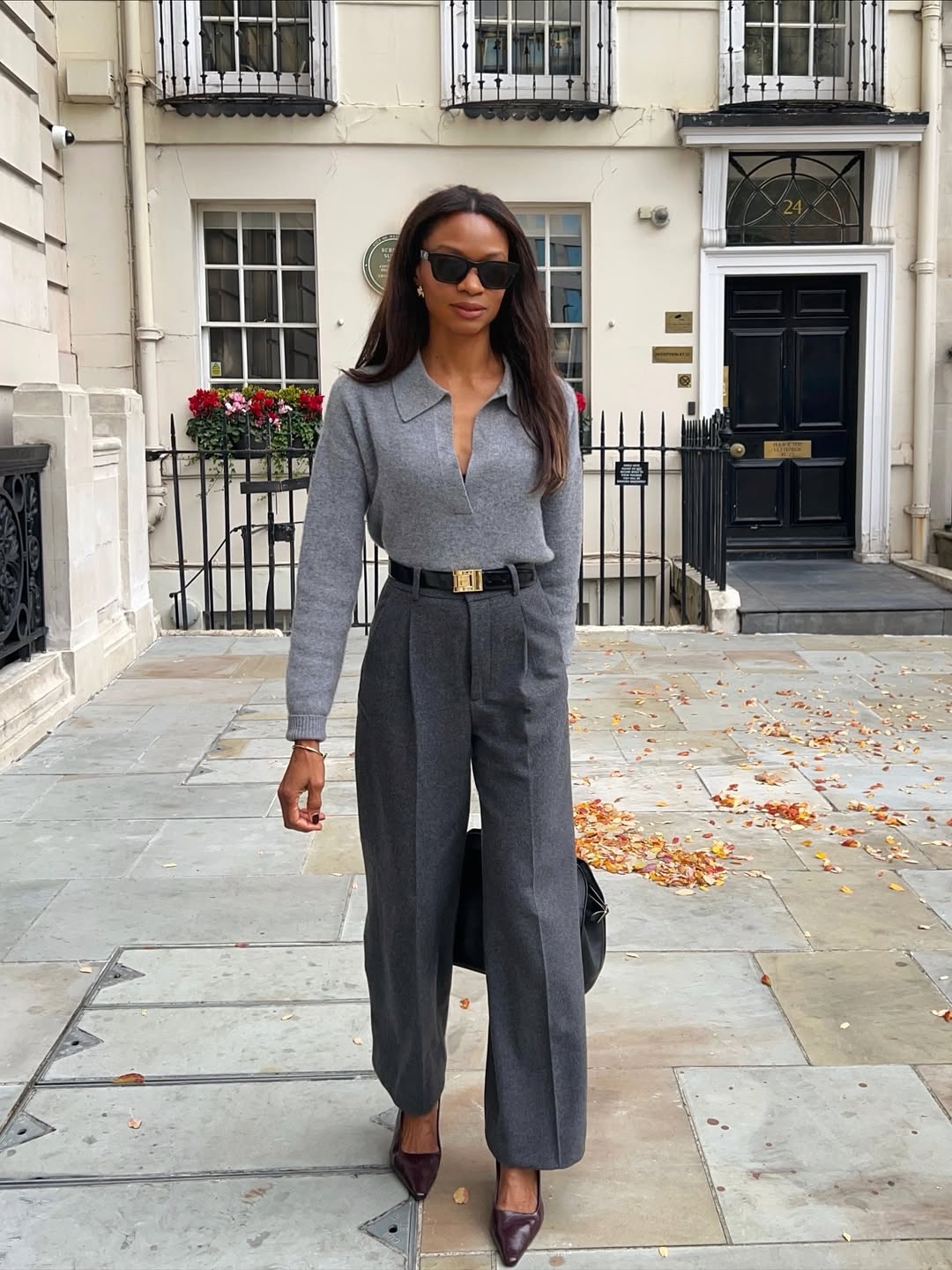 @lornasymphony wearing all grey