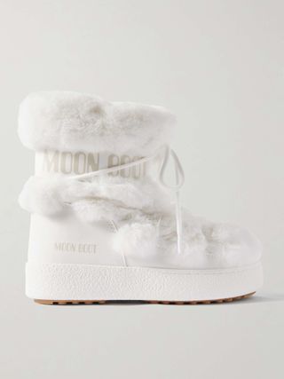 Ltrack Monaco Faux Fur-Trimmed Shell and Faux Leather Snow Boots