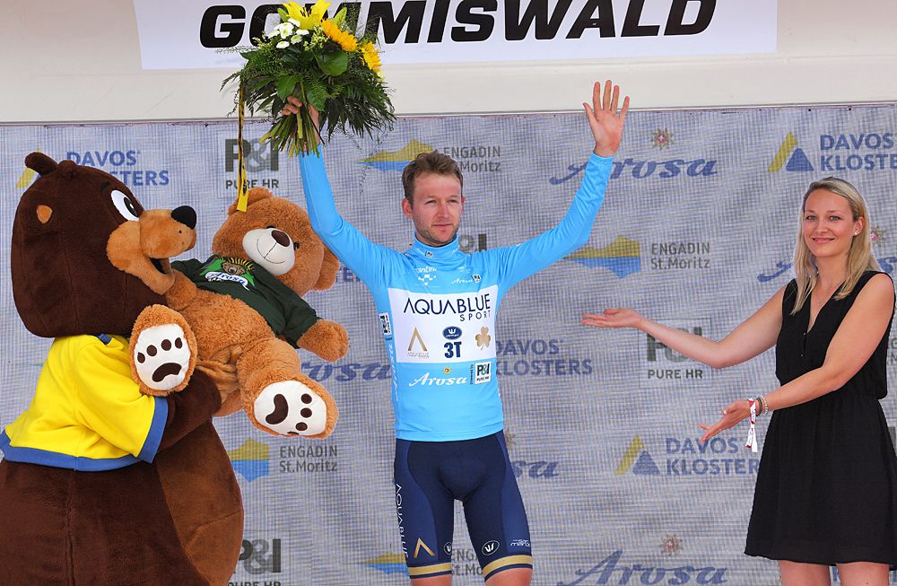 Mark Christian (Aqua Blue Sport) leads the mountain classification at the Tour de Suisse
