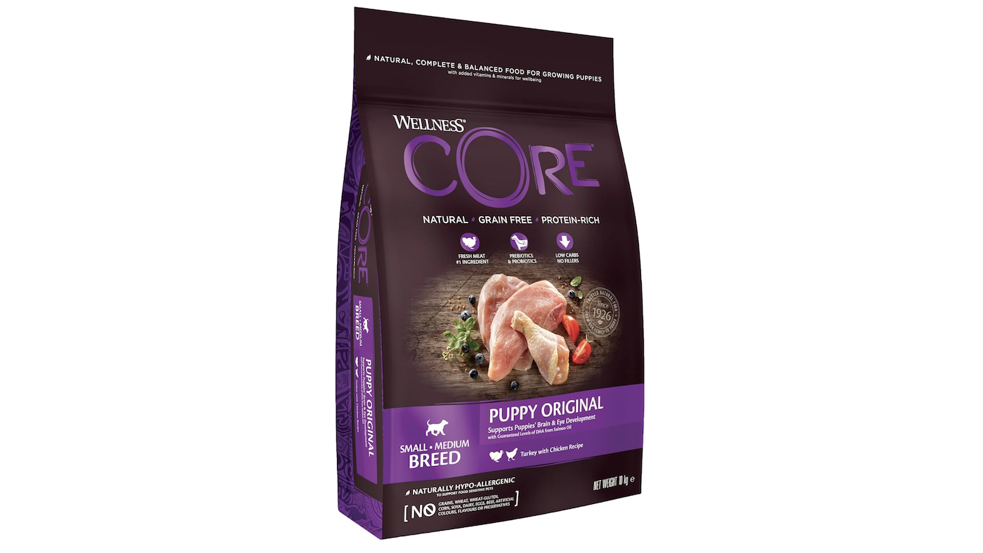 Wellness Core puppy food for small and medium breeds