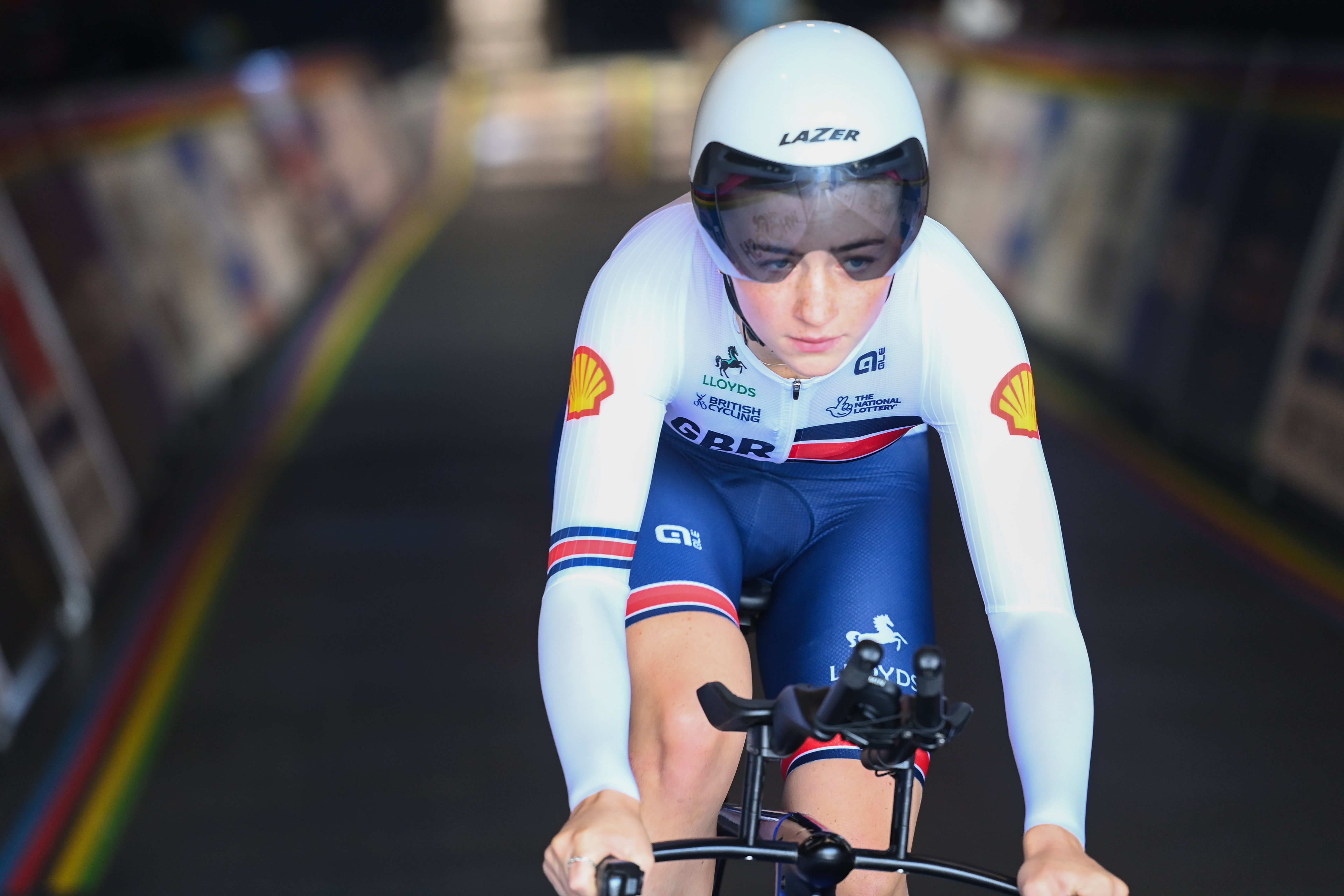 Erin Boothman competing for GB