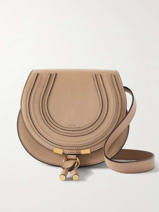 Marcie Mini Textured-Leather Shoulder Bag