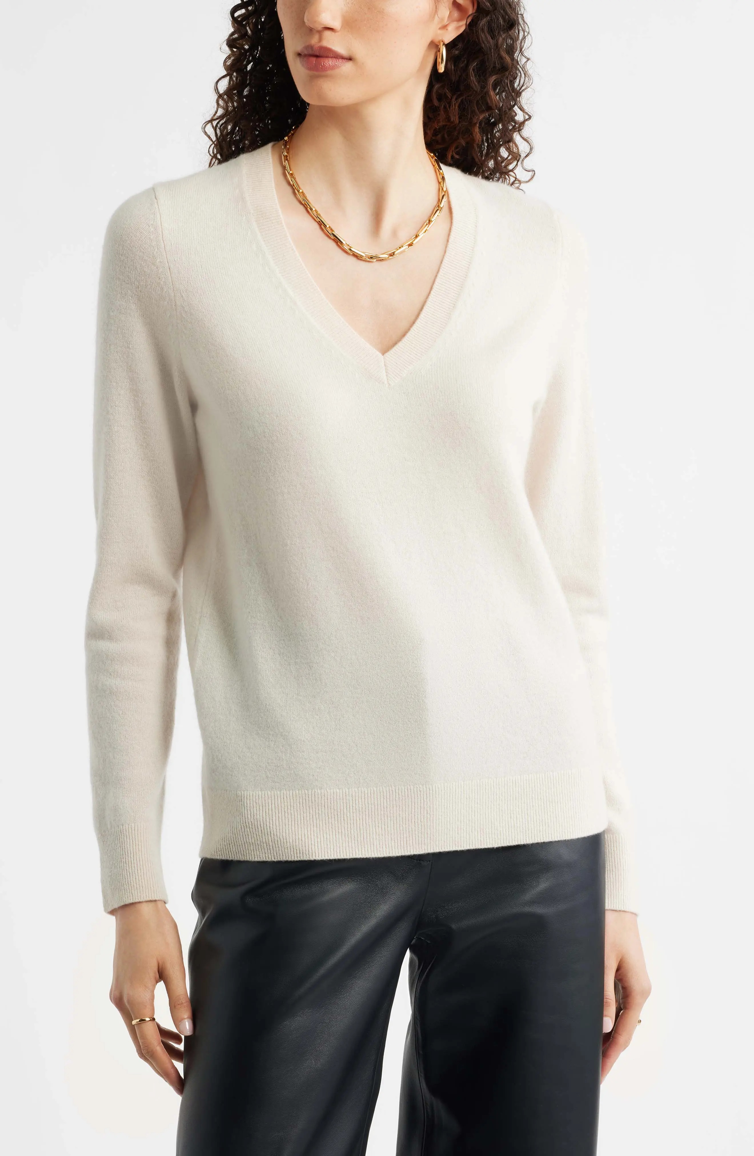 Nordstrom, V-Neck Cashmere Sweater