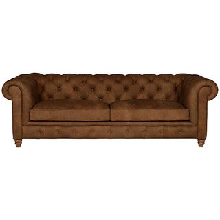 Earle Grand Chesterfield Leather Sofa