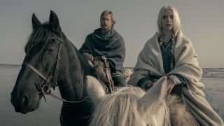 Alexander Skarsgård and Anna Taylor-Joy in The Northman