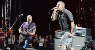 The Descendents' Stephen Egerton [left] and Milo Aukerman do their thing at Coachella in Indio, California, April 13, 2013 
