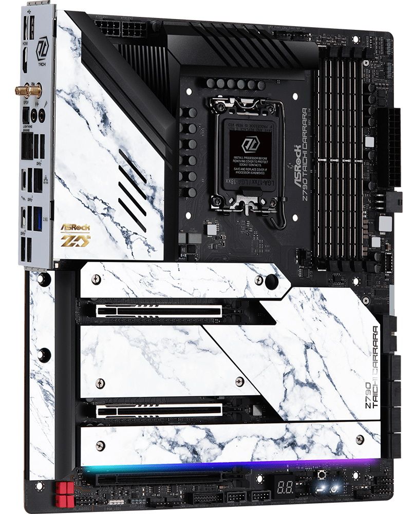 マザーボード Asrock Z790 Taichi Carrara ASRock Z790 Taichi Carrara Review: Marble Meets the Motherboard