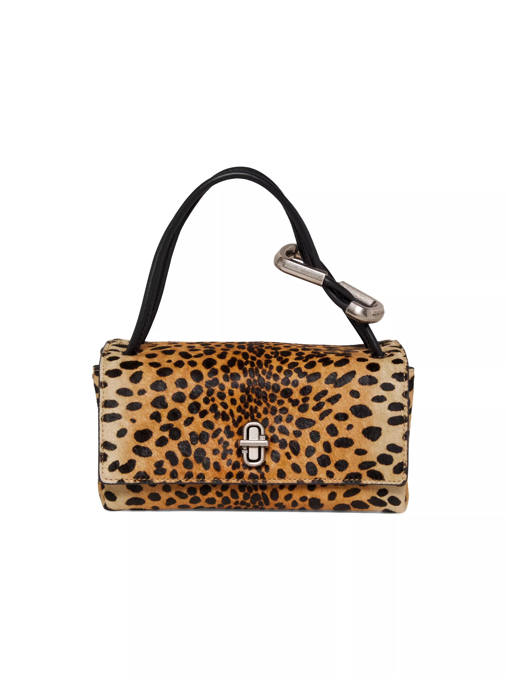 Mini Dual Cheetah-Print Top Handle Bag