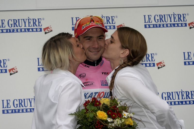Maxim Belkov (Katusha) in the mountains jersey