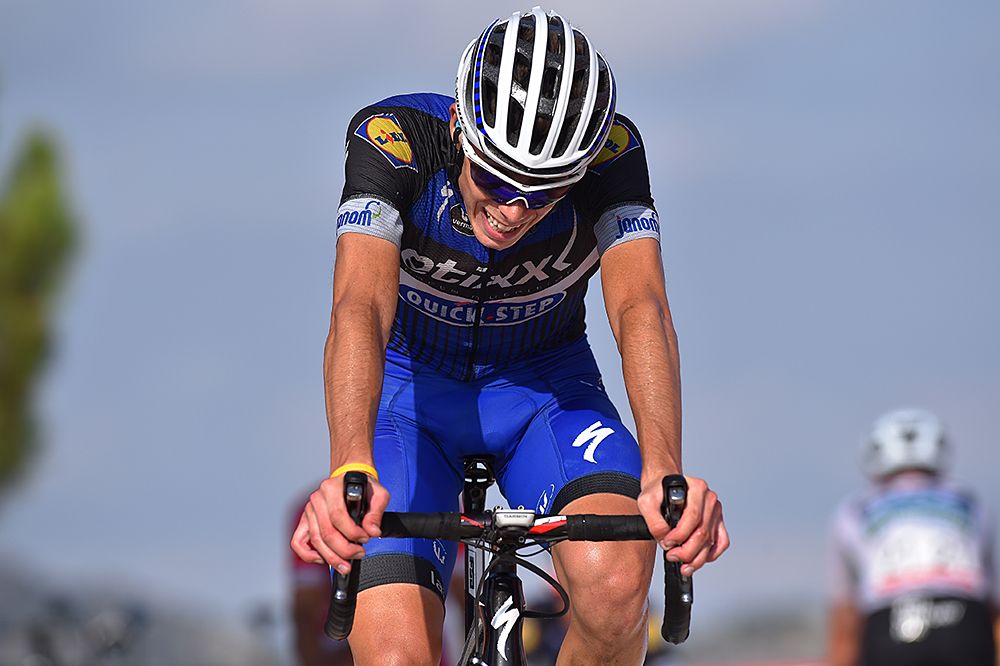 David De La Cruz (Etixx-QuickStep) after stage 17 of the Vuelta a Espana