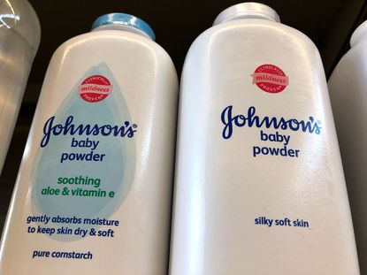 Johnson and Johnson baby powder.