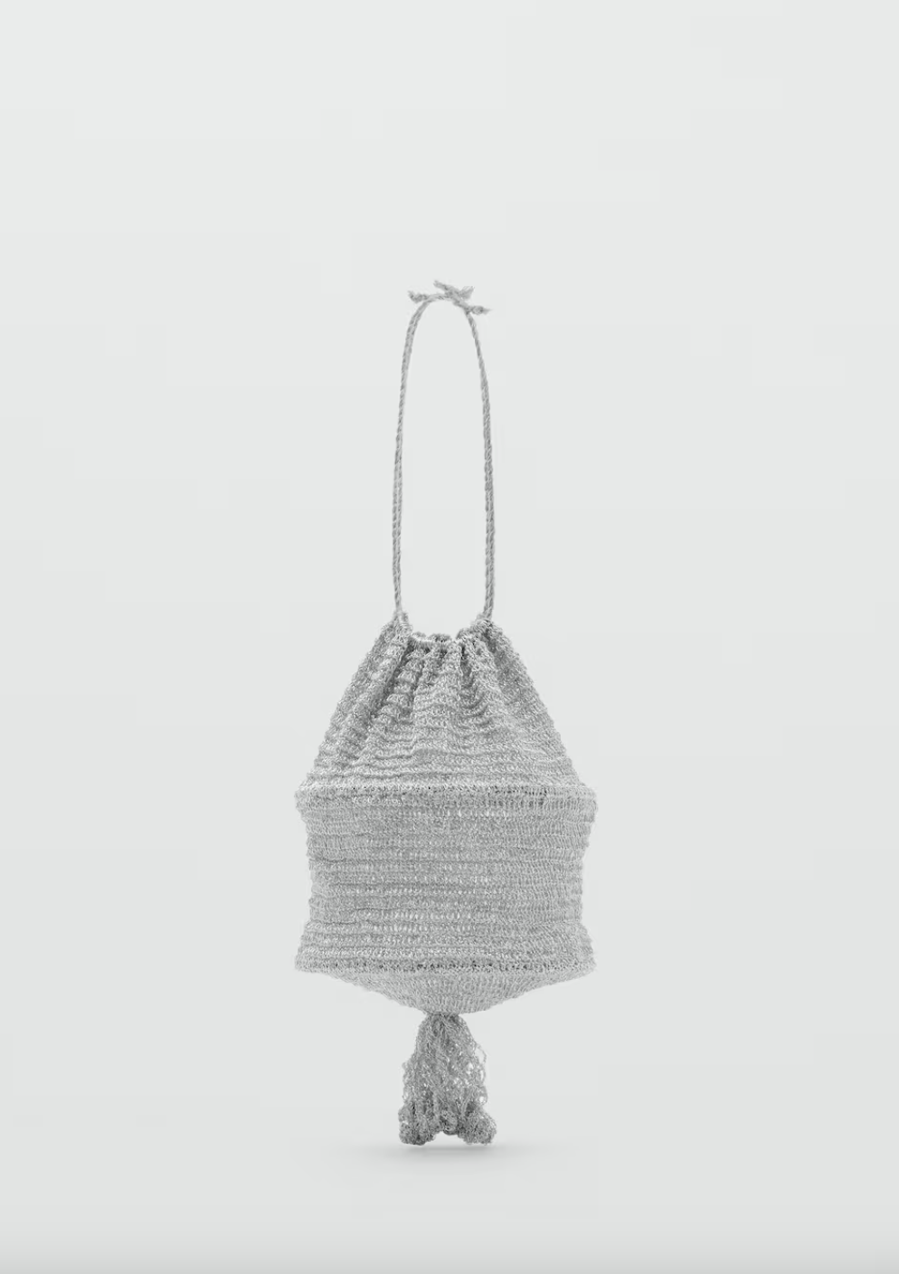Mango x Supriya Lele, Lurex Bucket Bag With Tassel 