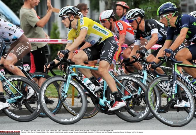 Race leader Petr Vakoc (Omega Pharma-Quick Step)