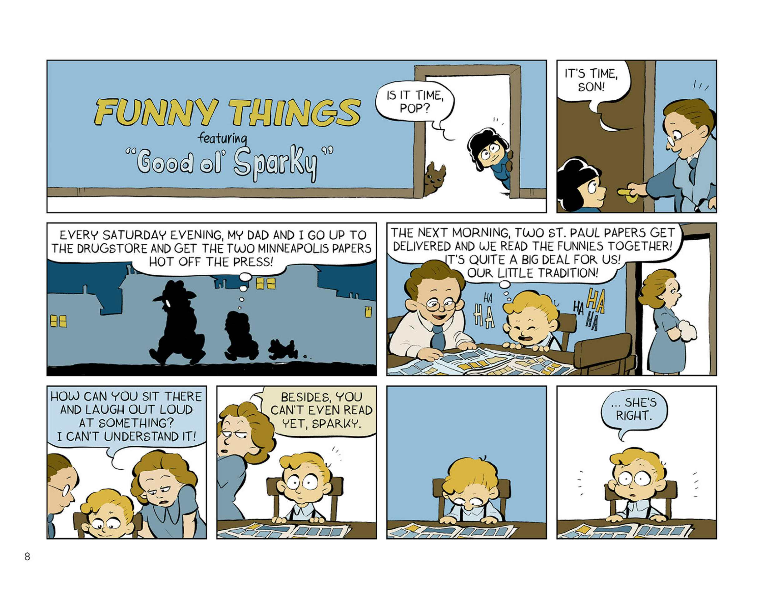 Funny Things: A Comic Strip Biography of Charles Schulz art