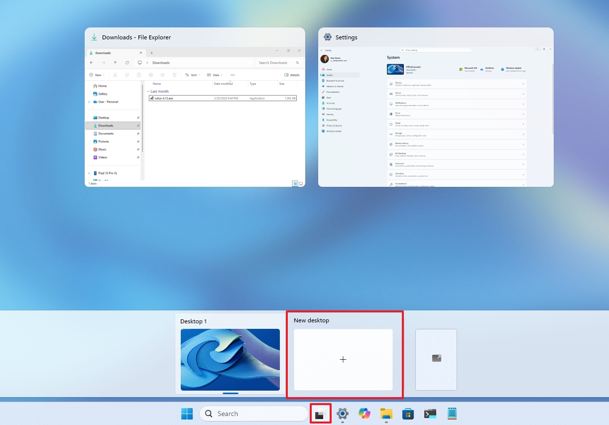 Virtual Desktops on Windows 11