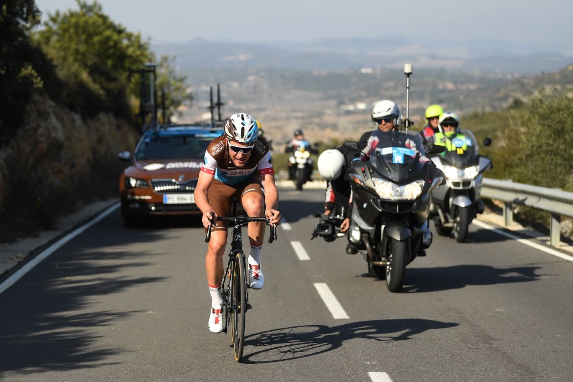 Silvan Dillier was the last man standing from the breakaway