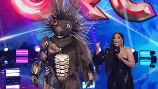 Porcupine and co-host Niecy Nash in the season five premiere of Fox&#039;s &#039;The Masked Singer&#039;