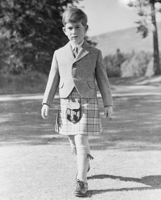Prince Charles as a young school boy