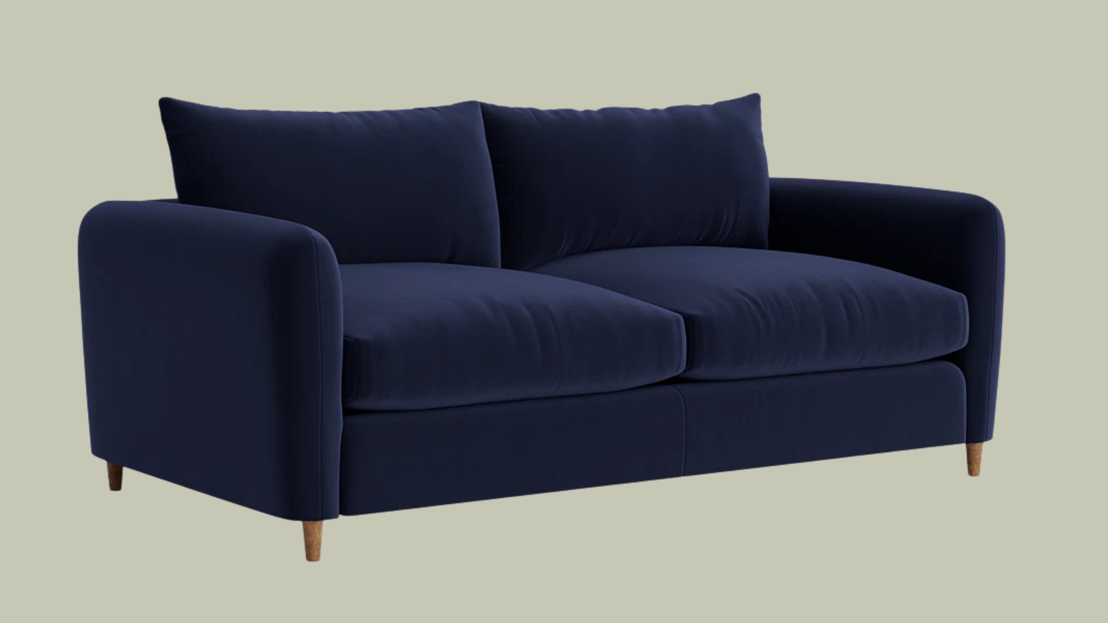 Loaf, Squishmeister Sofa Bed in Clever Velvet Pen Nib Blue
