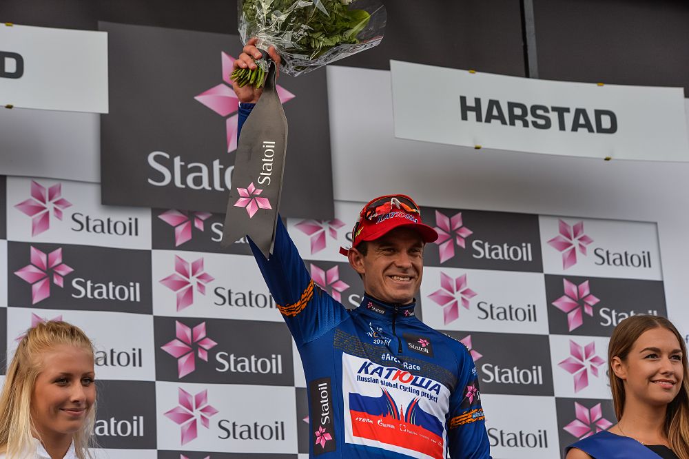 Alexander Kristoff (Katusha) leads the Arctic Race of Norway