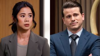 Leah Lewis as Sarah and Jason Ritter as Julian in CBS' Matlock Season 2