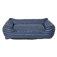 Top Paw Blue Stripe Cuddler Dog Bed RRP: $29.99 | Now: $19.99 | Save: $10.00