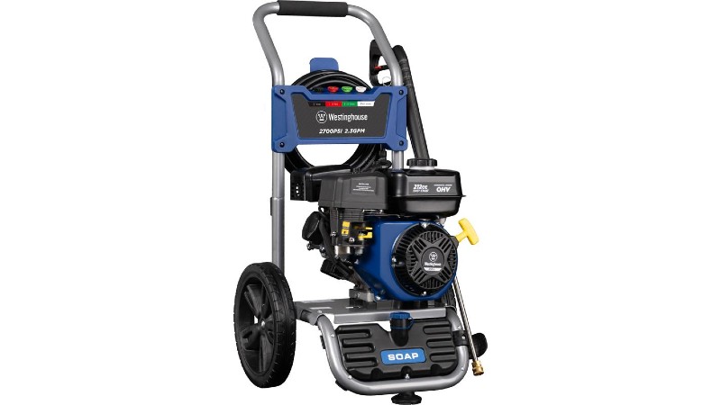 Blue pressure washer
